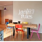 My kitchen my rules - napis dekoracyjny z plexi