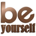 Be yourself - napis dekoracyjny na ścianę 3d