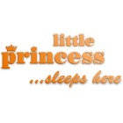 Little princess sleeps here - napis dekoracyjny na ścianę 3d