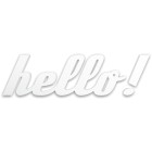 Hello! - napis dekoracyjny na ścianę 3d