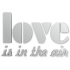 Love is in the air - napis dekoracyjny na ścianę 3d