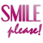 Smile please! - napis dekoracyjny na ścianę 3d