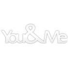 You&me - napis dekoracyjny na ścianę 3d
