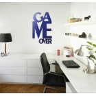 Game over - napis dekoracyjny na ścianę 3d