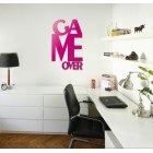 Game over - napis dekoracyjny na ścianę 3d