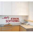 Let's cook something - napis dekoracyjny na ścianę 3d