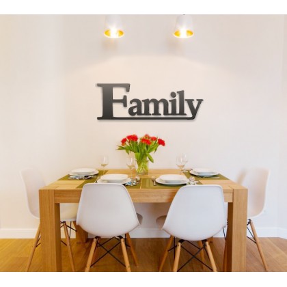 Family - napis dekoracyjny na ścianę 3d